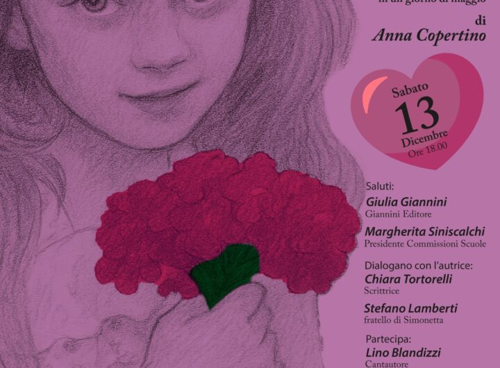 Napoli, sabato 13 dicembre presentazione “Sono Simonetta” di Anna Copertino alla libreria IoCiSto